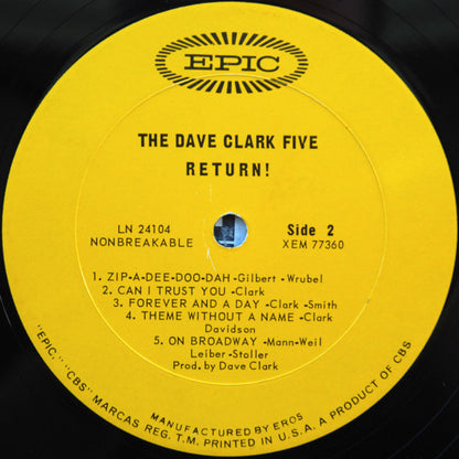 The Dave Clark Five Return! - secondary