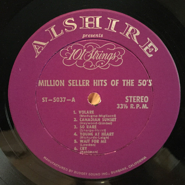 101 Strings - Million Seller Hit Songs Of The 50's