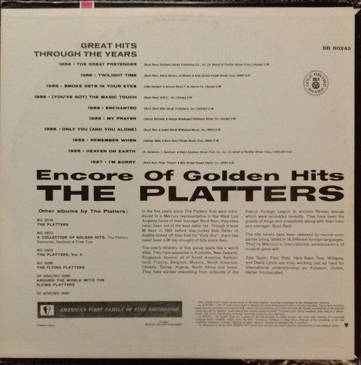 Encore Of Golden Hits - secondary