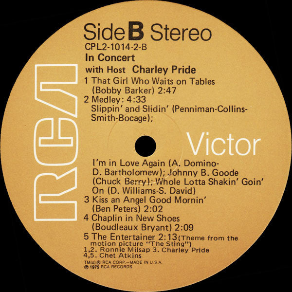 In Concert With Host Charley Pride - secondary