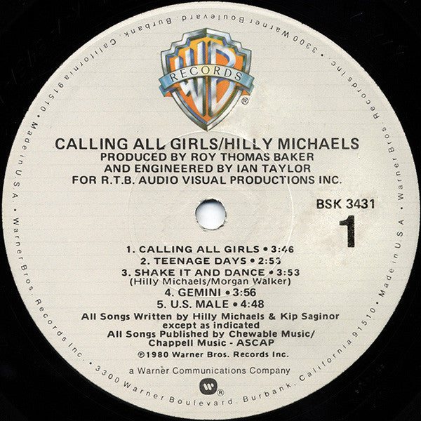 Hilly Michaels - Calling All Girls