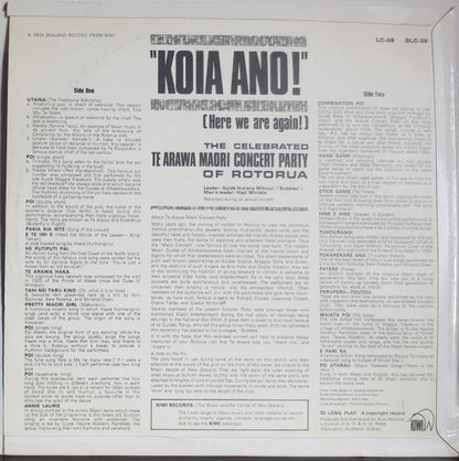 Maori Concert Party - Koia Ano! Here We Are Again!