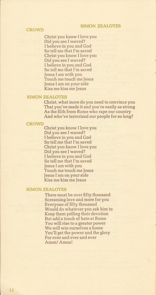 Jesus Christ Superstar - secondary
