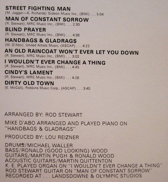 The Rod Stewart Album - secondary