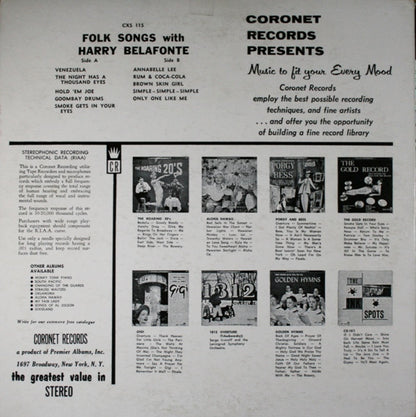 Folk Songs And Calypso - secondary