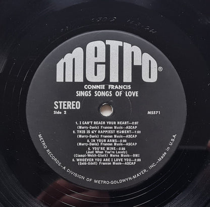 Connie Francis - Sings Songs Of Love