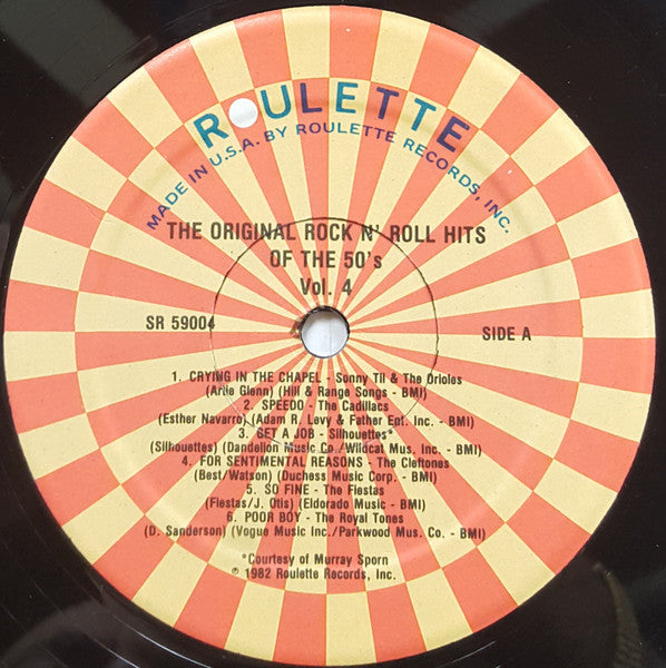 The Original Rock N Roll Hits Of The 50's Vol. 4 - secondary