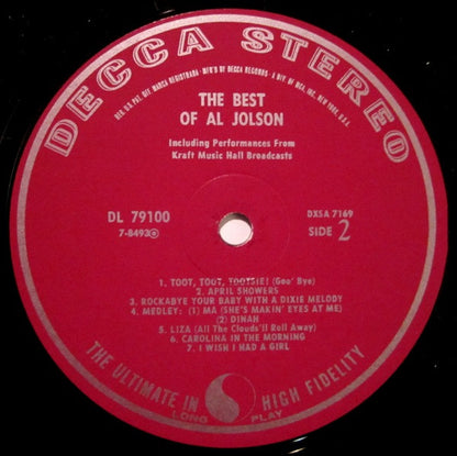 The Best Of Al Jolson - secondary
