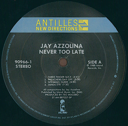 Jay Azzolina - Never Too Late