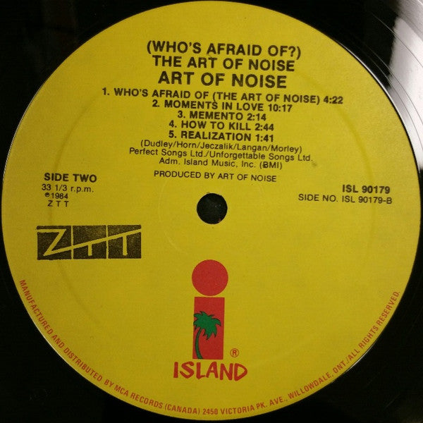 (Who's Afraid Of?) The Art Of Noise - secondary