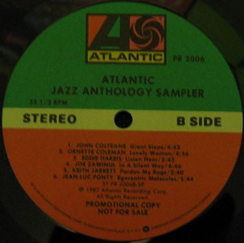 Atlantic Jazz Anthology Sampler - secondary
