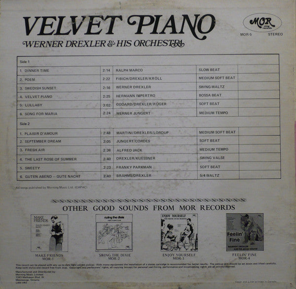Orchestra Werner Drexler - Velvet Piano