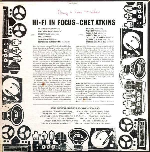 Chet Atkins - Hi-Fi In Focus