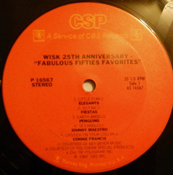 Wisk 25th Anniversary - "Fabulous Fifties Favorites" - secondary