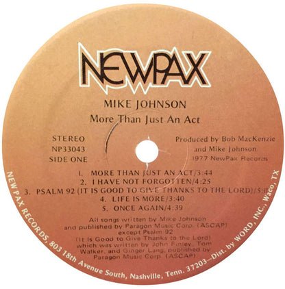 Mike Johnson - More Than Just An Act