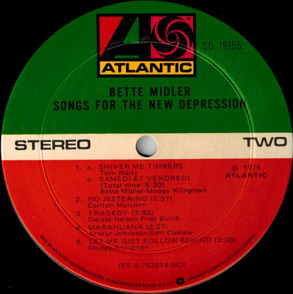 Bette Midler - Songs For The New Depression