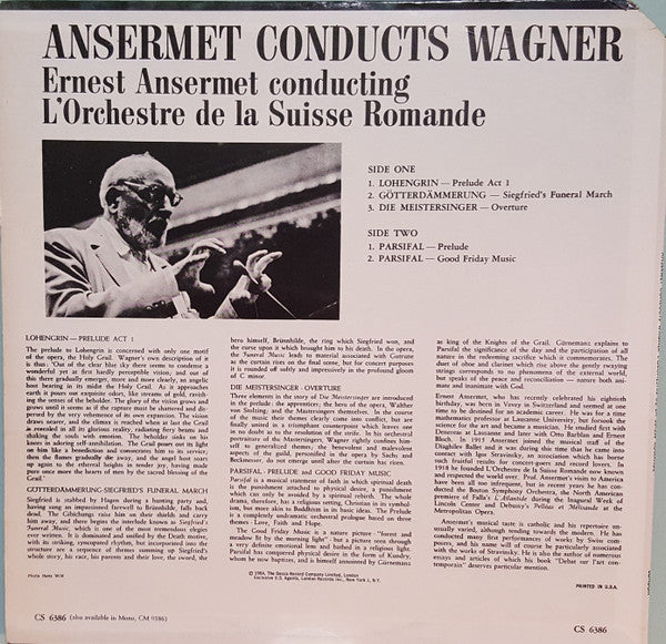 Ernest Ansermet, Richard Wagner - Ansermet Conducts Wagner