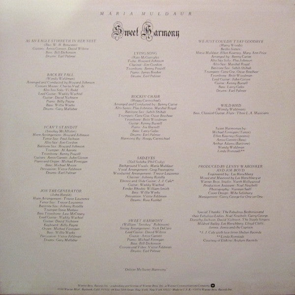 Sweet Harmony - secondary