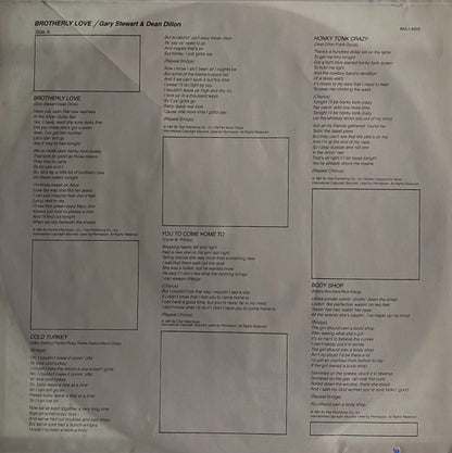 Gary Stewart, Dean Dillon - Brotherly Love