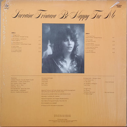 Lorraine Frisaura - Be Happy For Me