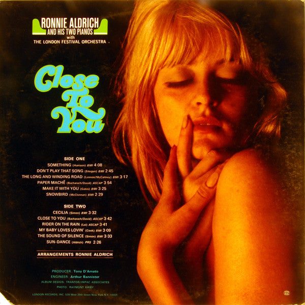 Ronnie Aldrich And His Two Pianos - Close To You