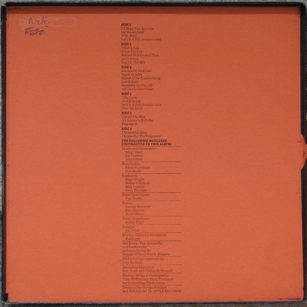 All Things Must Pass - secondary