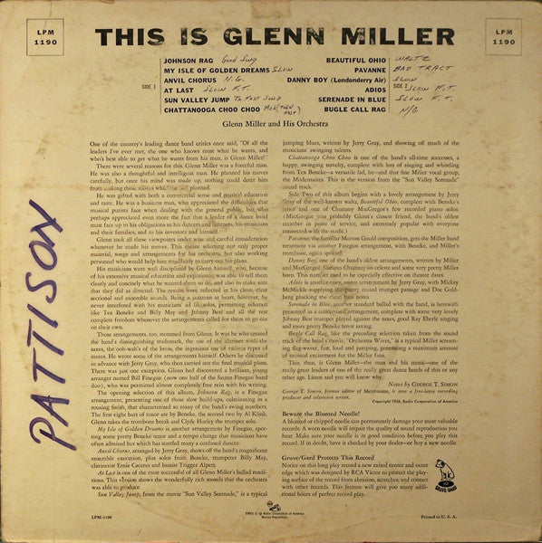 This Is Glenn Miller - secondary