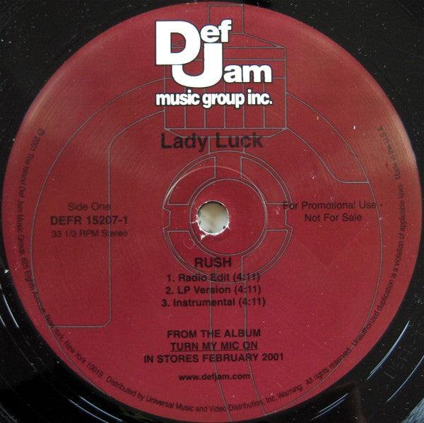 12": Lady Luck - Rush