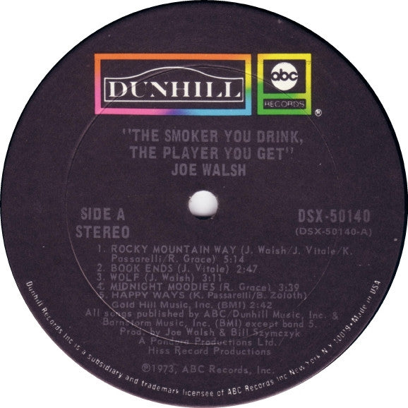 Joe Walsh - The Smoker You Drink, The Player You Get