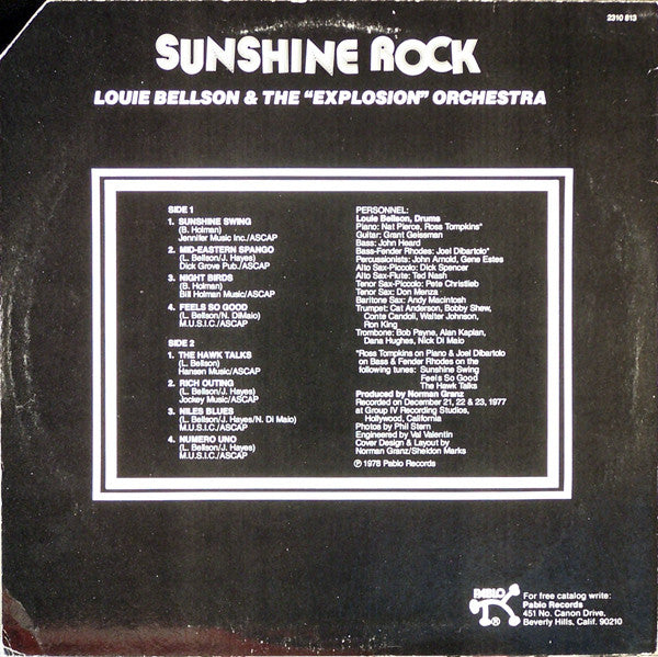 Sunshine Rock - secondary