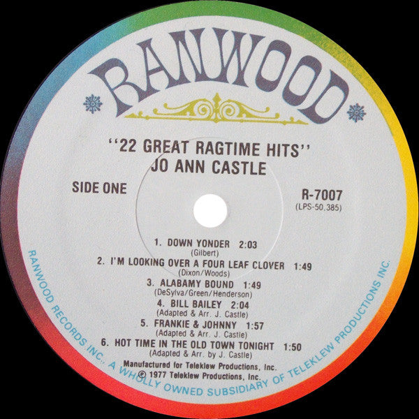 Jo Ann Castle - 22 Great Ragtime Hits