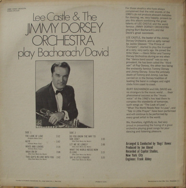 Lee Castle & The Jimmy Dorsey Orchestra Play Bacharach/David - secondary