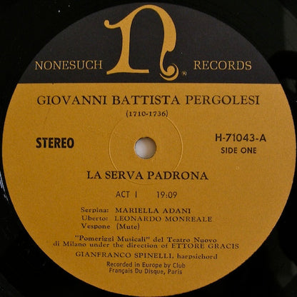 Giovanni Battista Pergolesi - La Serva Padrona