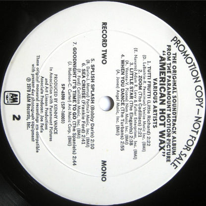 The Original Soundtrack Album From The Paramount Motion Picture "American Hot Wax" - secondary