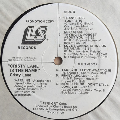 Cristy Lane Is The Name - secondary