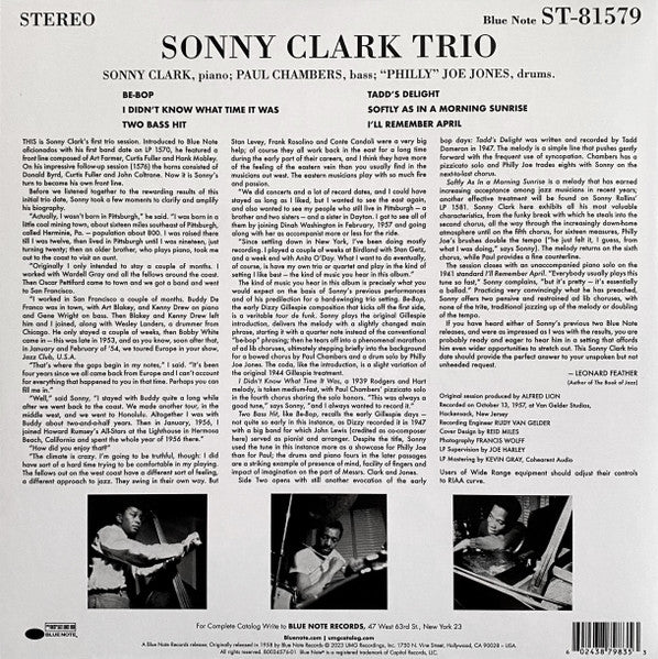 Sonny Clark Trio - secondary