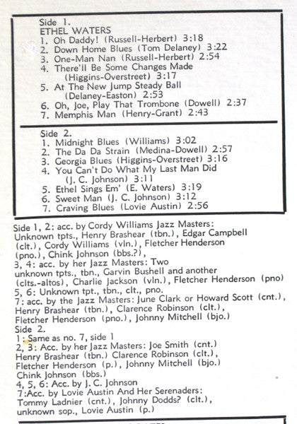 Oh Daddy! 1921-1924 - secondary