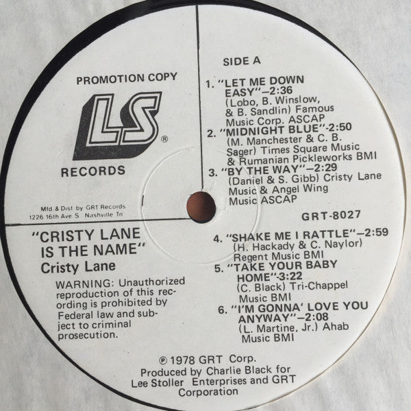 Cristy Lane Is The Name - secondary