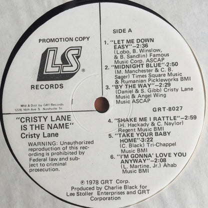 Cristy Lane Is The Name - secondary