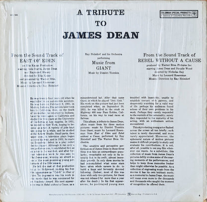 A Tribute To James Dean. Music From Giant, East Of Eden, Rebel Without A Cause - secondary