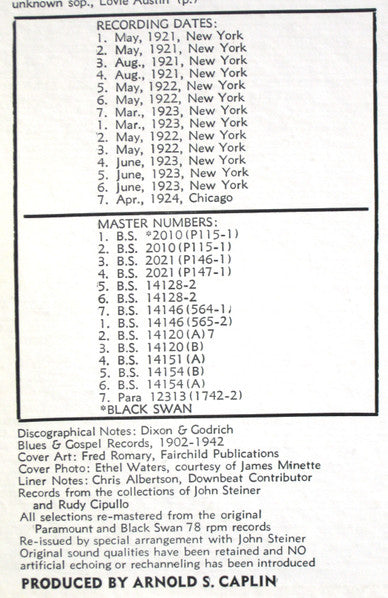 Oh Daddy! 1921-1924 - secondary
