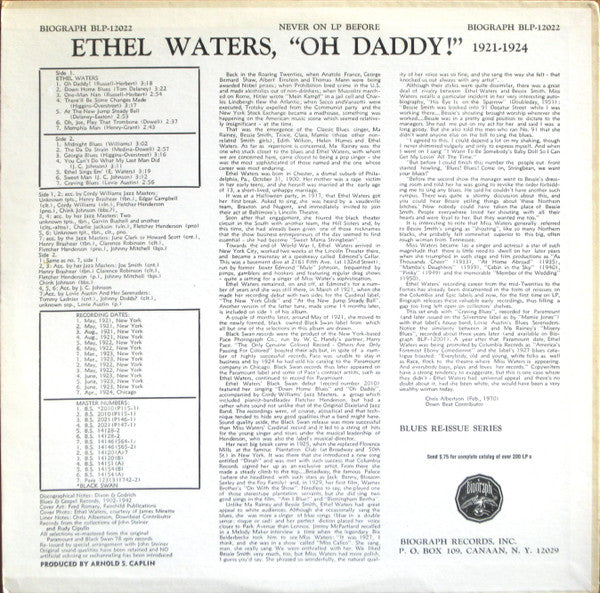 Oh Daddy! 1921-1924 - secondary