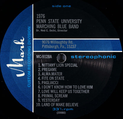 Penn State Blue Band - 1976 Penn State University Marching Blue Band