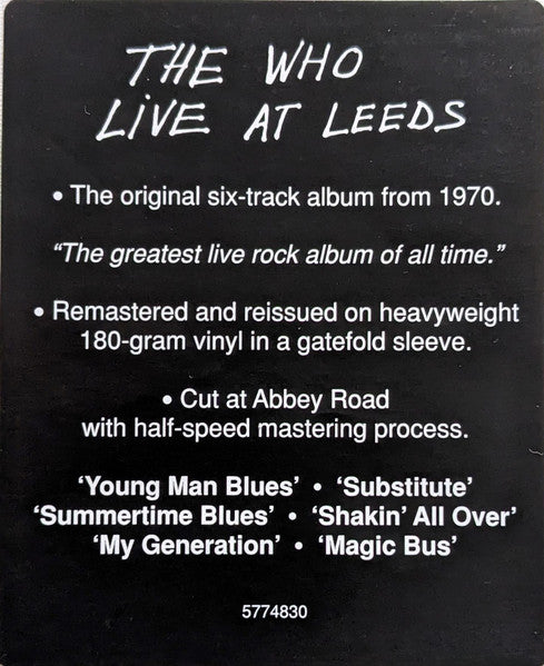 Live At Leeds - secondary