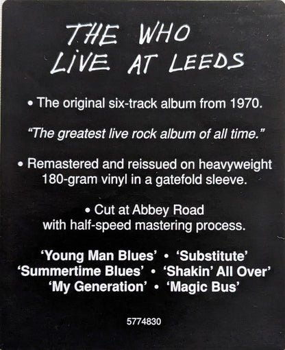 Live At Leeds - secondary