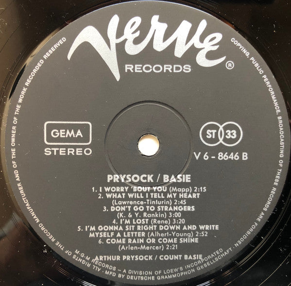 Arthur Prysock, Count Basie - Arthur Prysock / Count Basie