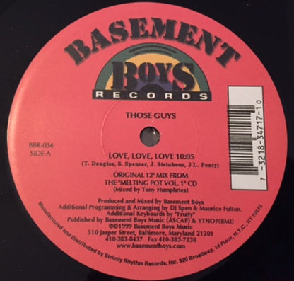 12" Single: Those Guys - Love, Love, Love / Sierra Leone