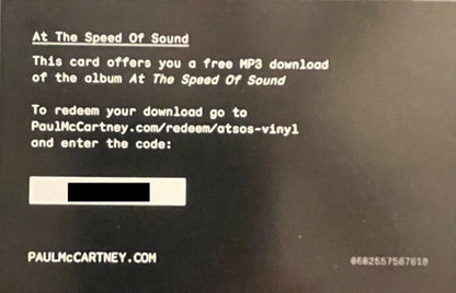 Wings At The Speed Of Sound - secondary