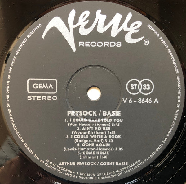 Arthur Prysock, Count Basie - Arthur Prysock / Count Basie