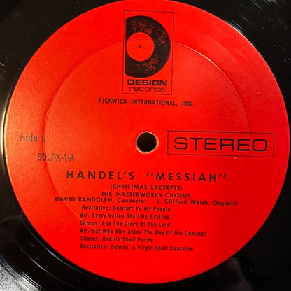 Georg Friedrich Händel, J. Clifford Welsh, The Masterwork Chorus, David Randolph - Messiah - Christmas Excerpts